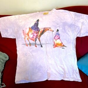 Mountain Carol Griggs 2000 Short Sleeve
Vintage Watercolor Shirt
Size XL